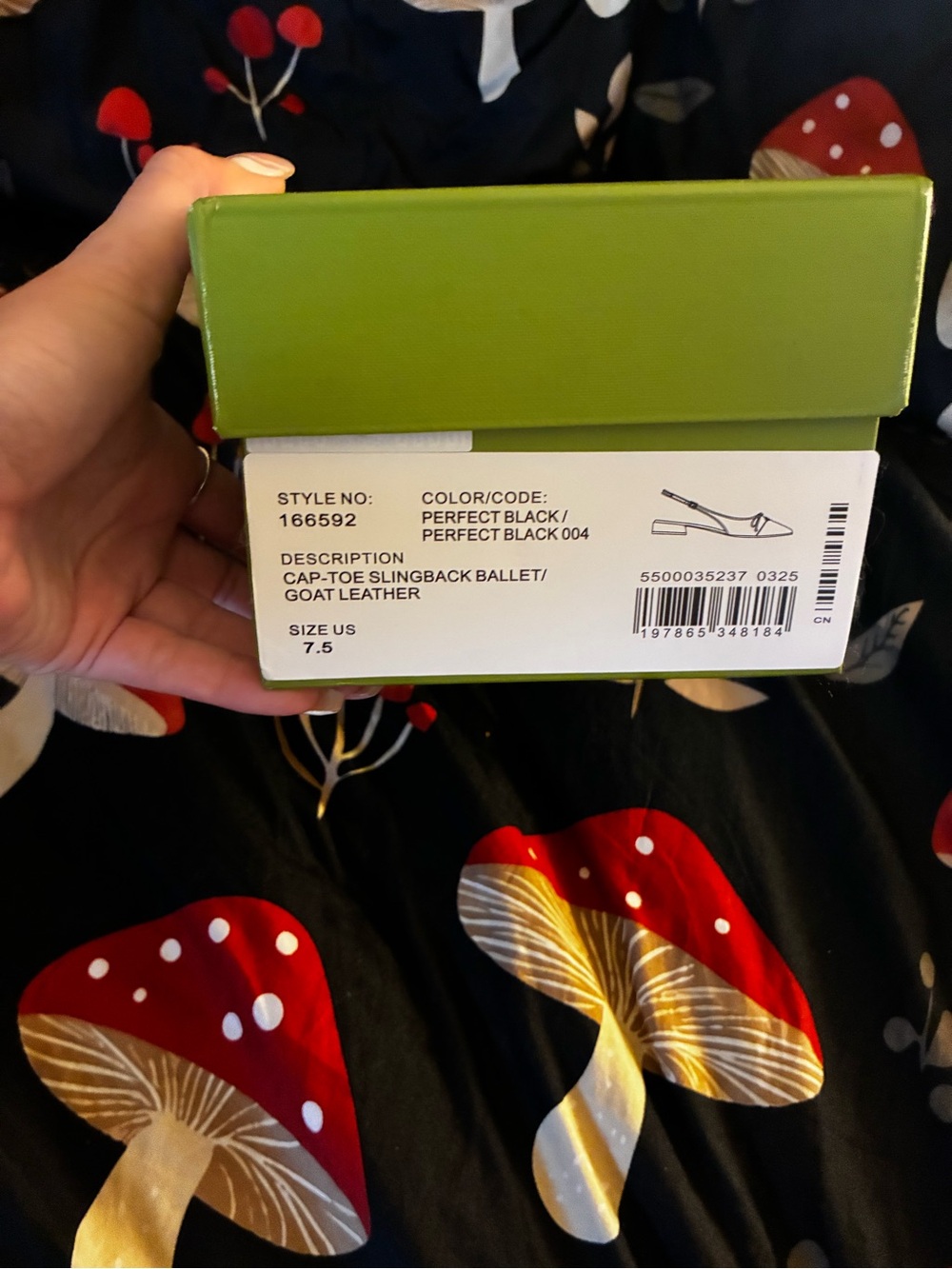 Tory Burch Black Leather Slingback Ballet Flats with dust bag and box - Picture 6 of 7